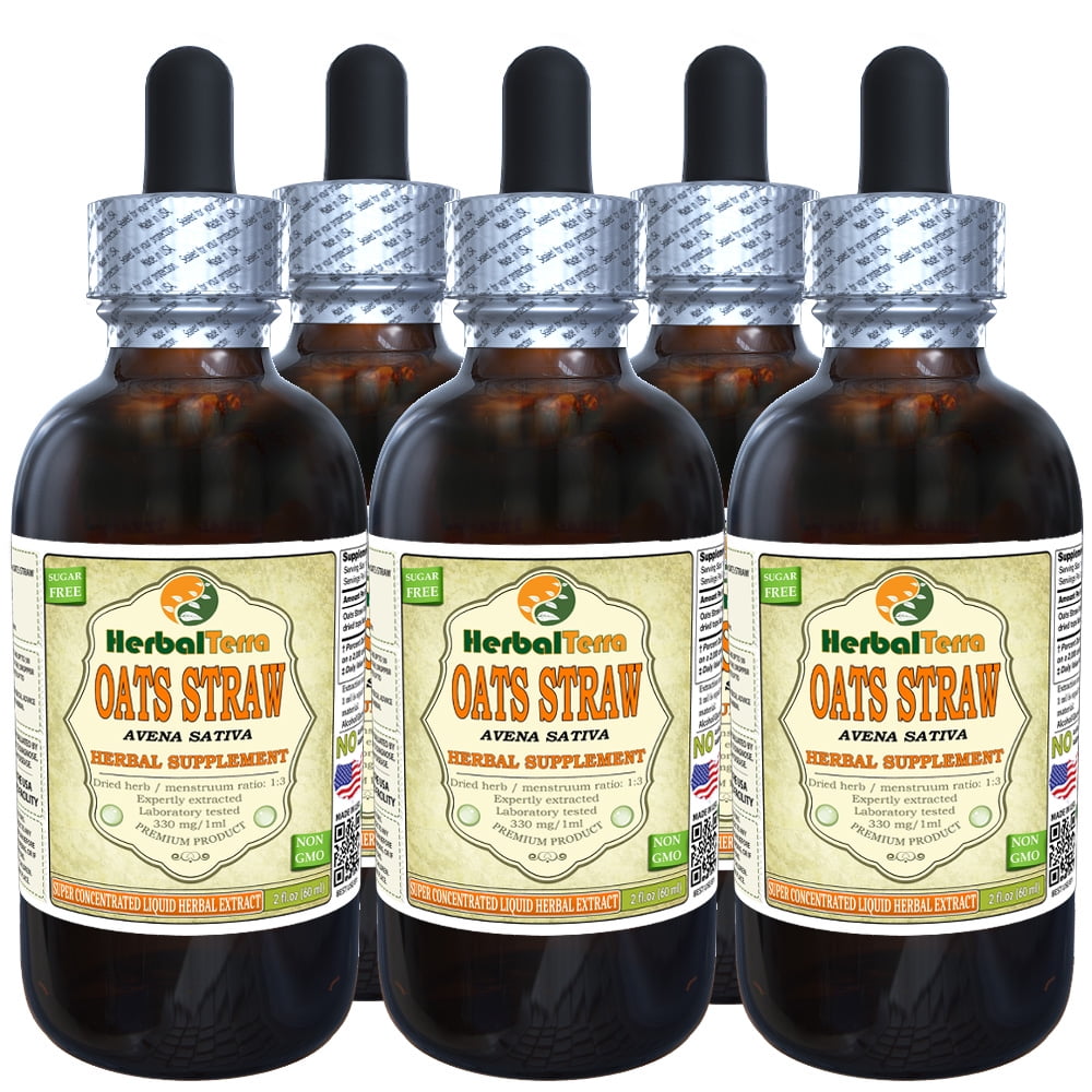 Oats Straw Avena Sativa Tincture Organic Dried Tops Liquid Extract