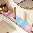 thumbnail image 2 of Yayeee Faucet Mat for Kitchen Sink 14.7" Diatomite Long Splash Guard Pad, Light Pink Gradient, 2 of 7