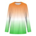thumbnail image 4 of Inleife Fall Tops for Women Women's Round Neck Fashionable Casual Long Sleeved Top, 4 of 5