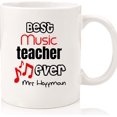 thumbnail image 1 of Music Teacher Gift Personalized Teacher Mug Best Teacher Thank You Gift Teacher Appreciation Gift End Of School Term Gift Favourite Teacher., Ceramic Novelty Coffee Mugs 11oz, 15oz Mug, Tea Cup, Gift, 1 of 4