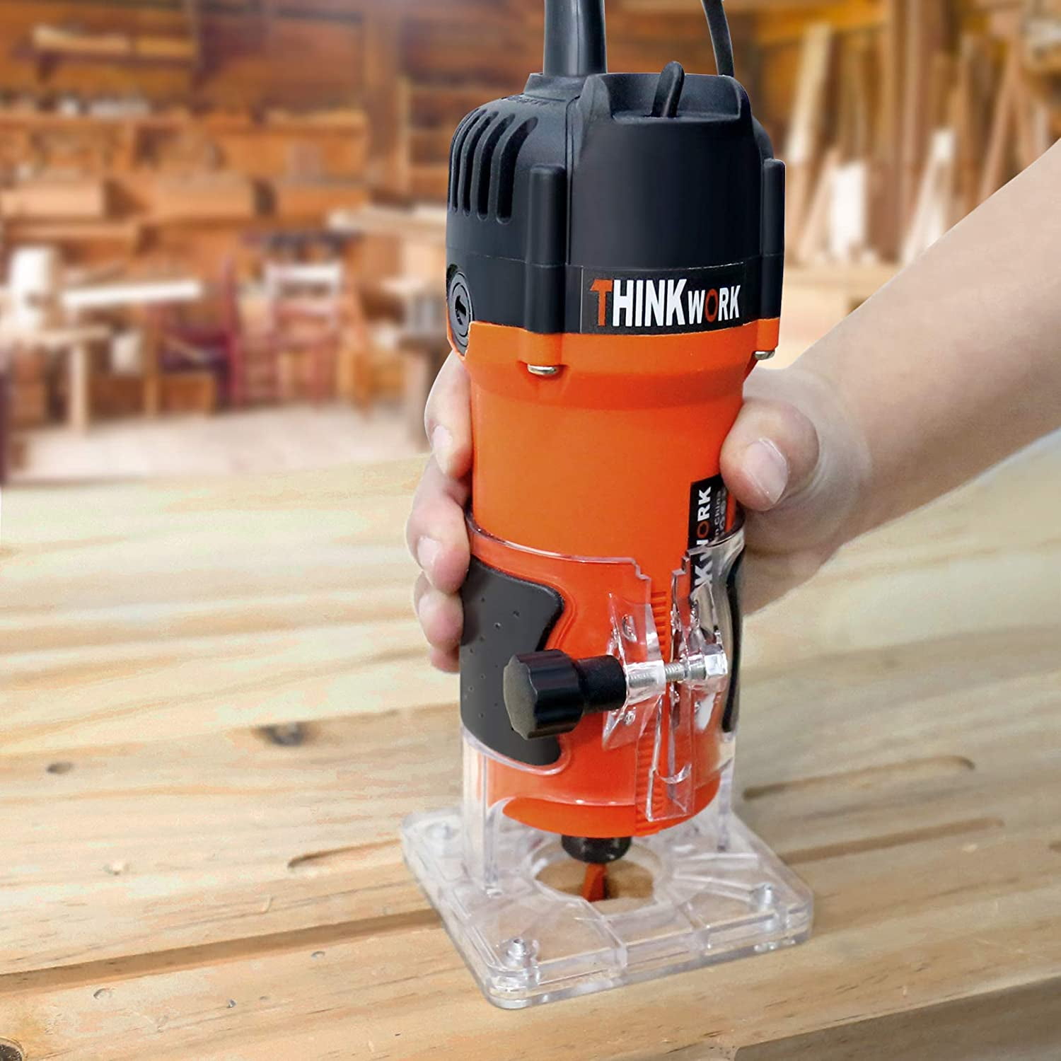 Compact Router 6.5 Amp 1.25 HP Compact Wood Palm Router Tool Kit