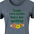 thumbnail image 3 of Instant Message - Two Cents Buys Me Nothing - Women's Any Way Dress, 3 of 6