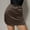 Brown, variant on Dpytoraw Women’s Satin Wrap Skirt Asymmetrical Pleated Solid Color Midi Skirt Women’s Sequin Party Mini Skirt Brown