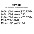 thumbnail image 2 of CMX Rear Disc Brake Rotors Pair for Car Volvo S70 850 V70 C70 K8-100735, 2 of 8