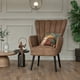 thumbnail image 5 of Sillón Individual Top Living para Sala Comedor de Terciopelo Café, 5 of 8