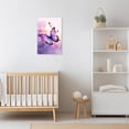 thumbnail image 5 of ZHONGYUTONG Butterfly Canvas Wall Art Pink with Purple Butterfly Pictures Wall Decor Watercolor Painting for Girl Bedroom Decor Framed (28.00" x 42.00"), 5 of 5