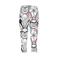 thumbnail image 3 of Pantalones de Ajuste Seco de la Moda de las Mujeres Imprimidas Leggings, Deporte de Yoga Elástico de Poliéster Elástico Respirable, 3 of 5