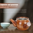 thumbnail image 3 of Homoyoyo Unique Tea Pots with Stainless Steel Strainer Wood for Tea Brewing 1Set, 3 of 6