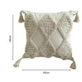 thumbnail image 6 of Mdesiwst Bohemian Throw Pillowcase Stylish Bohemian Ethnic Tassel Design Pillowcase Thickened Embroidered Sofa Bedside Cushion Office Tufted Pillowcase Stylish, 6 of 8