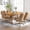 Ivanhoe Npl Cognac, variant on Chromcraft 5-Piece Dining Table Set for 4, Expandable Table with 4 Swivel-Tilt Caster Chairs for Kitchen & Dining Room – Noriko Earth Finish, Ideal for Home Office, Dining and Kitchen Areas