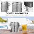thumbnail image 2 of HAKIDZEL Metal Ice Bin in Silver for Party and Social Gathering 1Pack, 2 of 8