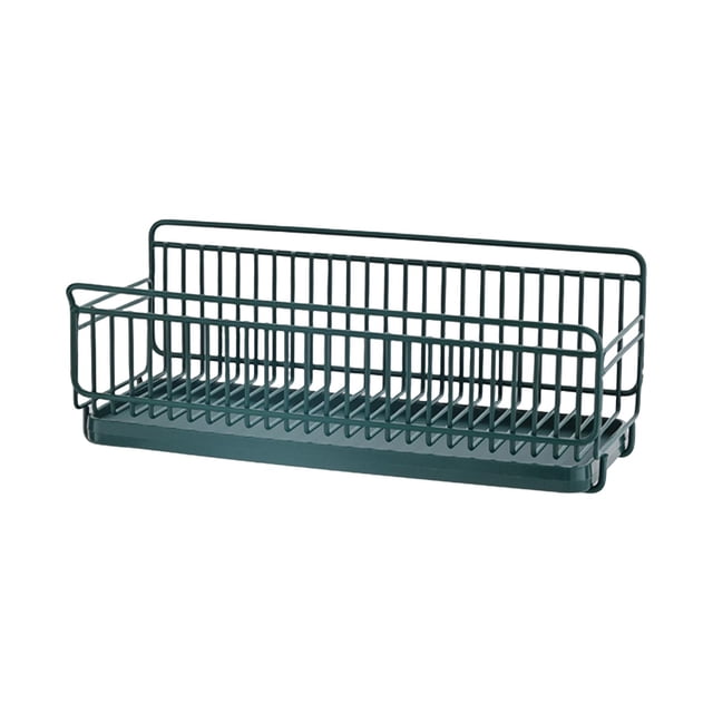 Soporte para paños de cocina, dispensador de jabón, soporte para toallas, soporte para cepillos y esponjas de pared Verde