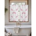 thumbnail image 4 of Pink Flamingo Living Room Curtains 2 Panel, Summer Tropical Animals Cafe Window Treatment, Farmhouse Bedroom Bathroom Kitchen Curtains Drapes 104"x54", 4 of 6