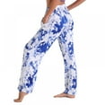 thumbnail image 1 of Newway Women Loose Pajama Pants Spring Summer Home Trousers Print Bottoms Stretch Waist Drawstring High Waist Home Pants, 1 of 7