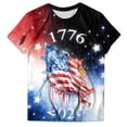 thumbnail image 7 of Leey-World Usa Shirts for Women Vintage 250 Years 1776-2026 250th Birthday 4th July T-Shirt(Navy,L), 7 of 7
