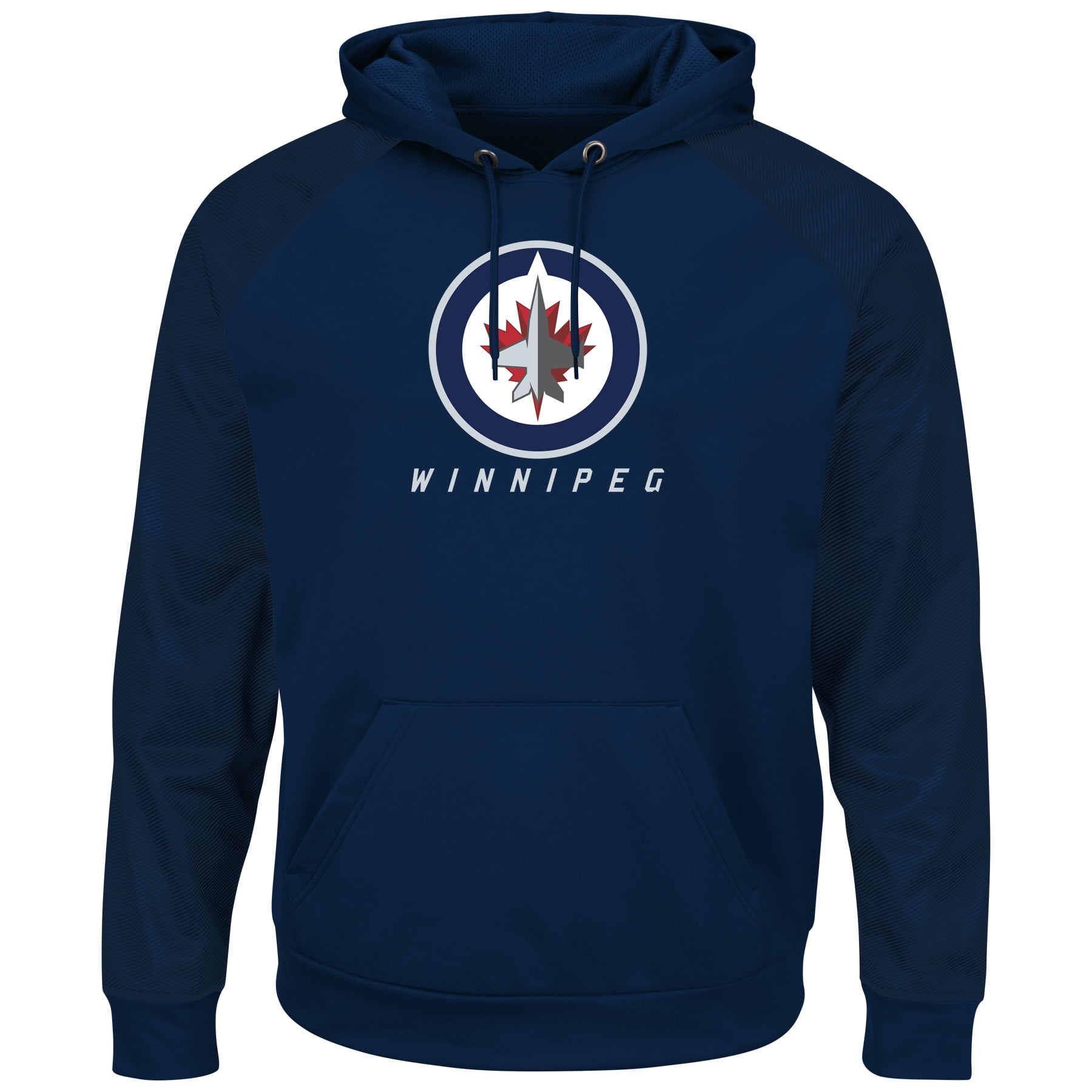 Winnipeg Jets Majestic Penalty Shot Therma Base Hoodie Navy by MAJESTIC LSG