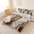thumbnail image 2 of Homewish Tie Dye Ombre Duvet Cover Queen,Modern Abstract Queen Bedding,Brown,Light Gray Reversible,3-Piece,1 Duvet Cover and 2 Pillowcases, 2 of 6