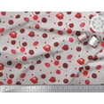 thumbnail image 3 of Soimoi Rayon Crepe Fabric Raspberry,Strawberry & Cherry Fruits Print Fabric by The Yard 46 Inch Wide, 3 of 3