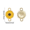 thumbnail image 2 of Conectores de Dijes Honbay 30PCS Girasol Esmaltado 20x13mm, 2 of 7