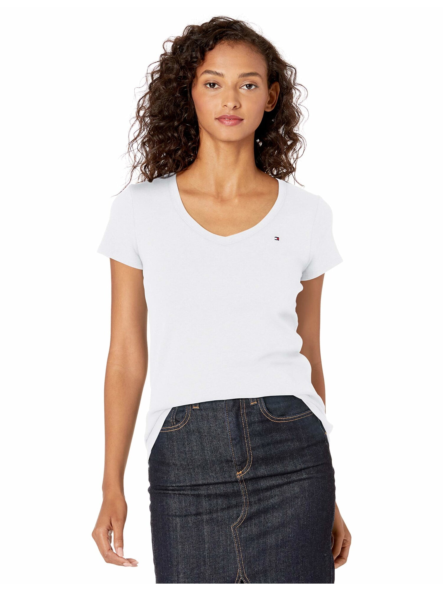 steeg Geroosterd . TOMMY HILFIGER Womens White T-Shirt Size: L - Walmart.com