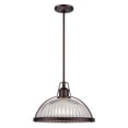 thumbnail image 3 of Minka Lavery 2243-267C 10"H 1 Light Pendant,Dark Brushed Bronze (Plated), 3 of 6