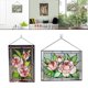 thumbnail image 1 of Panel de ventana hecho de 2 piezas de peonía rosa para Acción de Gracias y Soledad panel de cortinas de ventana, 1 of 9