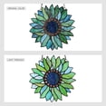 thumbnail image 6 of Vinplus Sunflower Stained Glass Window Hangings Handmade Tiffany Crafts Window Panels for Decor Home Gifts, 6 of 6