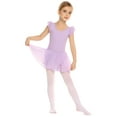 thumbnail image 4 of Arshiner Girls Ruffle Sleeve Ballet Dance Dress Tutu Skirted Leotard, 4 of 9