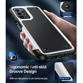 thumbnail image 4 of LeYi for Samsung Galaxy A13/ A32/ A23 5G 4G Case, Samsung A04S Case with 2 Pack Tempered Glass Screen Protectors, Heavy Duty Hard PC Textured Back Case for Samsung A13 5G 4G/ A32/ A23/ A04S, White, 4 of 7