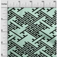thumbnail image 2 of oneOone Cotton Jersey Light Blue Fabric Geometric Sewing Material Print Fabric By The Yard 58 Inch Wide, 2 of 4