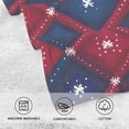 thumbnail image 3 of Ryvnso 2 PCs Hand Towels Sets Snowflakes on Checkered Cotton Face Towel snowflakes Glitter, 3 of 8