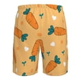 thumbnail image 6 of Naloa Love Carrot Men's Beach Shorts, Surfing shorts, Swim trunks, Quick Dry Swim Trunks for Surfing Beach Fun - Large, 6 of 9
