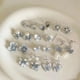 thumbnail image 2 of Pendientes de flor de mariposa de cristal azul degradado con aguja plateada, pendientes de verano pequeños y frescos con temperamento, pendientes dulces de moda, 2 of 6