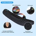 thumbnail image 3 of Women‘s Colorful Strap Flip-flops  Trendy Open Toe Slip On Slides  Summer Lightweight Beach Shoes, 3 of 7