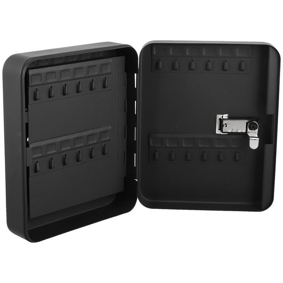 UPGRATOR 1 Set Wall Mounted Key Organizer Rectangular Iron Key Box 9.8X7.1X2.8in Scratch-resistant