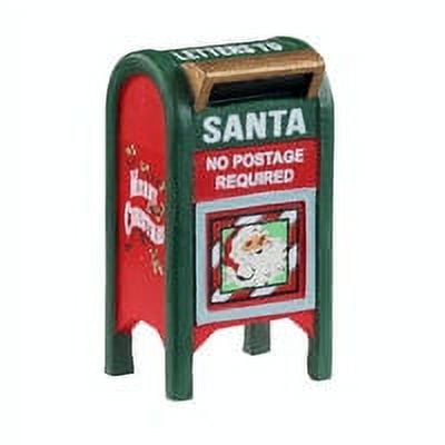 Lemax Merry Christmas Santa Metal Mailboxes, Durable