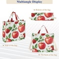 thumbnail image 6 of FORMRS Womens Corduroy Tote Bag Crossbody Shoulder Handbag with Pocket, Apple Pattern, 6 of 7