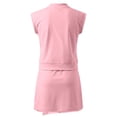 thumbnail image 4 of Shinyii Girls Casual Athletic Outfits Solid Cap Sleeve Tee Skort Set, 2-Piece, Sizes 2-8, 4 of 8