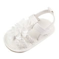 thumbnail image 2 of Dpytoraw Walking Soft Non-Slip Sandals Baby Rubber Shoes Flat Boys Girls Sole Bow Summer Baby Shoes Baby First Walker Sandals Size US:4, 2 of 3