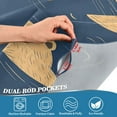 thumbnail image 5 of Yayeee Kitchen Curtains Tier Set of 2 Light Filtering 57"x24" Over Sink Window Panels, Blue Capybaras, 5 of 7