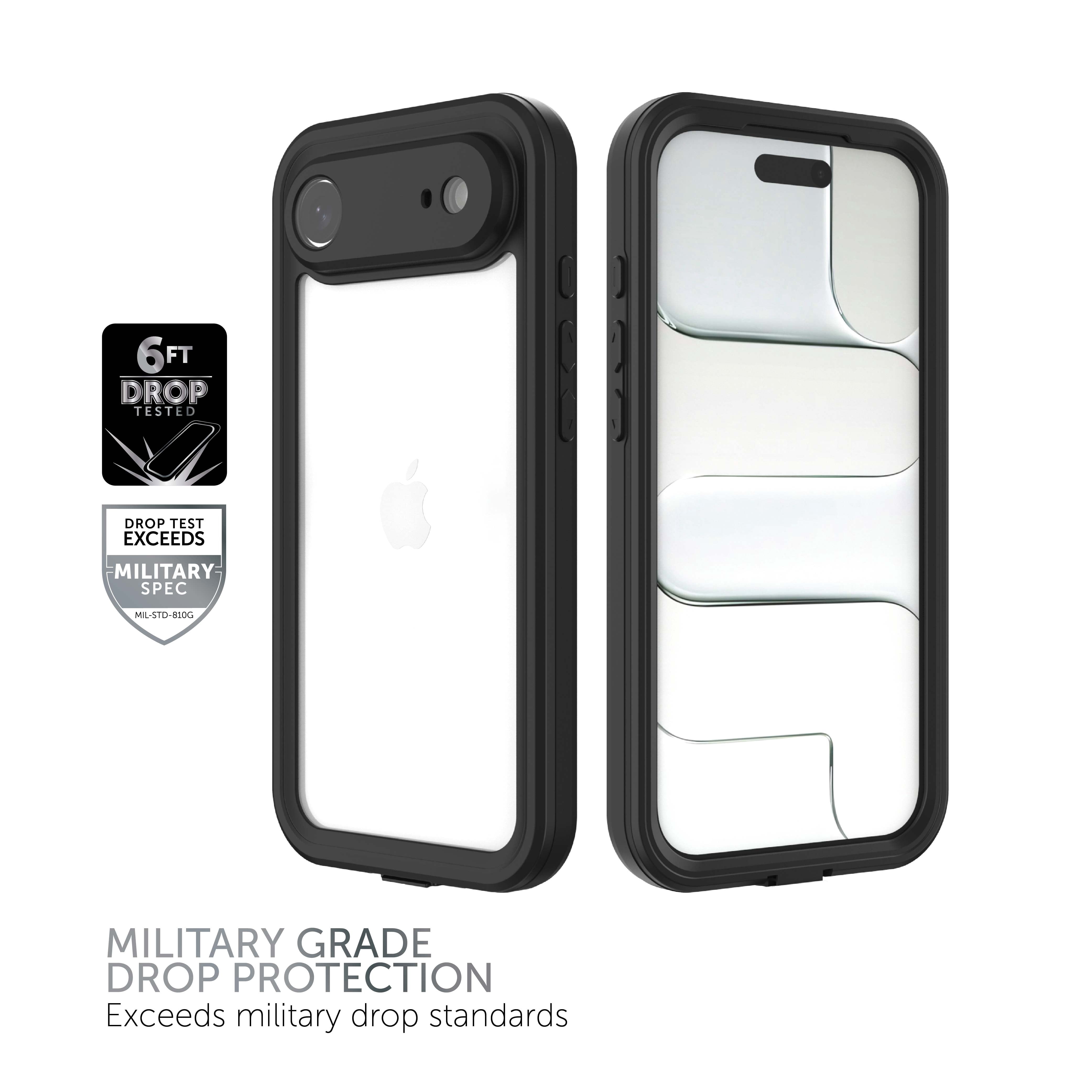 Body Glove Tidal Waterproof Phone Case for iPhone Air - Black/Clear
