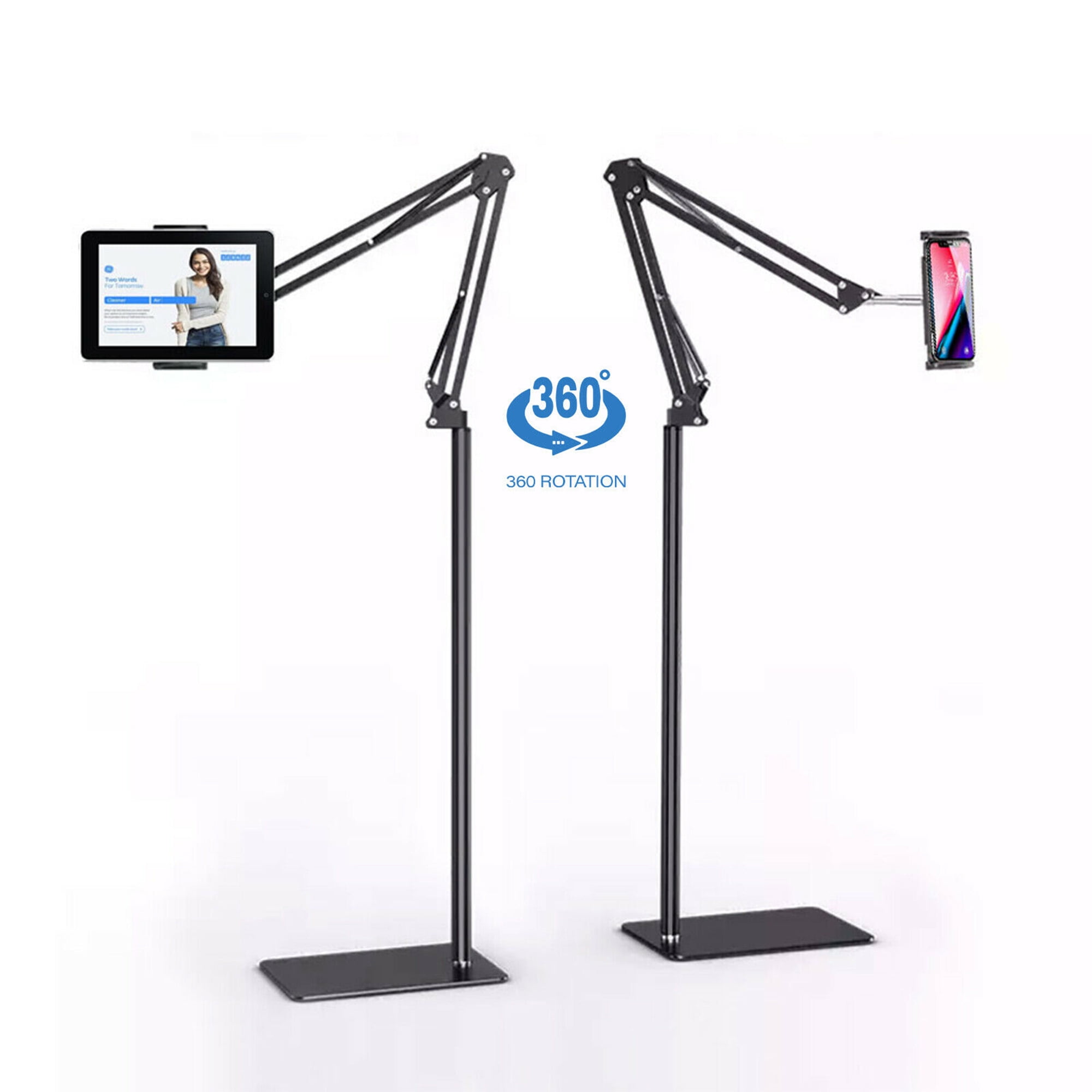 ModSavy Tablet Floor Stand with Double Weight Base, Overhead Bed