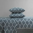thumbnail image 5 of NY&C Home Kate 3-Piece Sheet Super Soft Two-Tone Geometric Leaf Pattern, Twin XL, Taupe, 5 of 10