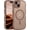 Desert Brown, variant on Compatible with iPhone 15 Case, [Compatible with Magsafe] Non-Slip Easier Grip Curly Wave Frame Design Shockproof Protective Bumper Cute Magnetic Phone Cover for iPhone 15 6.1", Dark Green