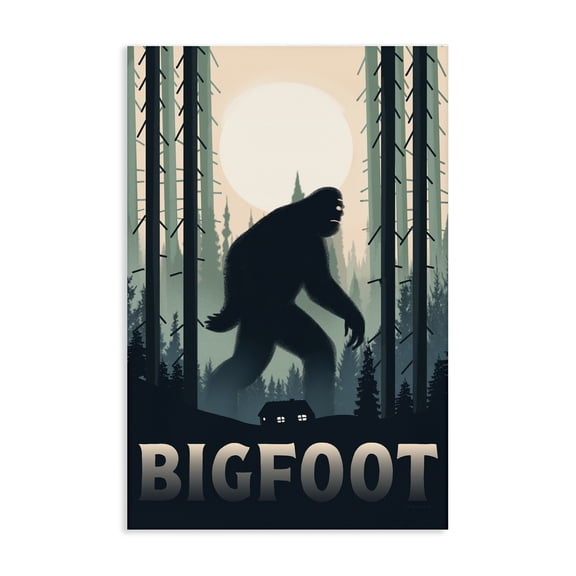 Stupell Industries Traditional Forest Creature Cabin in Woods Canvas Art, 16 x 24, by Omar Escalante