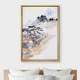 thumbnail image 3 of IDEA4WALL Framed Canvas Wall Art Suburban Village & Mountain Antique Landscape Retro Art Pastel Nature Wilderness Vintage Print Relax/Calm for Living Room, Bedroom, Office - Natural 24"x36", 3 of 5