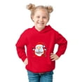 thumbnail image 2 of MIASHUI Chandails en Molleton de Noël pour Enfants Garçons Filles Imprimés Haut à Capuche Manches Longues Chandail-Over, Rouge, 5-6 Ans, 2 of 3