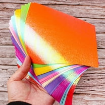 Luxshiny 400pcs Crafting Paper Shimmering Paper Assorted Color for DIY Craft Activities