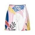 thumbnail image 5 of AXXD Pink Ladies Swim Shorts Summer (Not Positioned) Printed Multi Pocket Lace Up Shorts Mother's Day, 5 of 6
