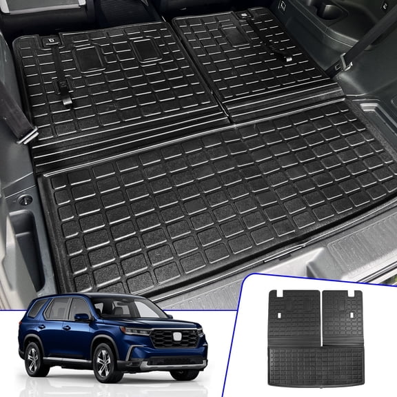 Cargo Mat For 2023-2025 Honda Pilot Trunk Mat TPE Cargo Liner Back Seat Cover Protector for 2024 Honda Pilot Accessories